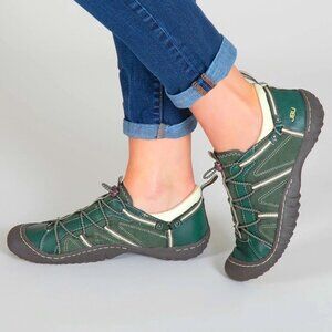 JBU Green and Cream Women's Sneakers